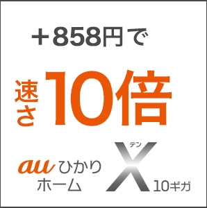 auひかりホーム10ギガの特徴・おすすめ点