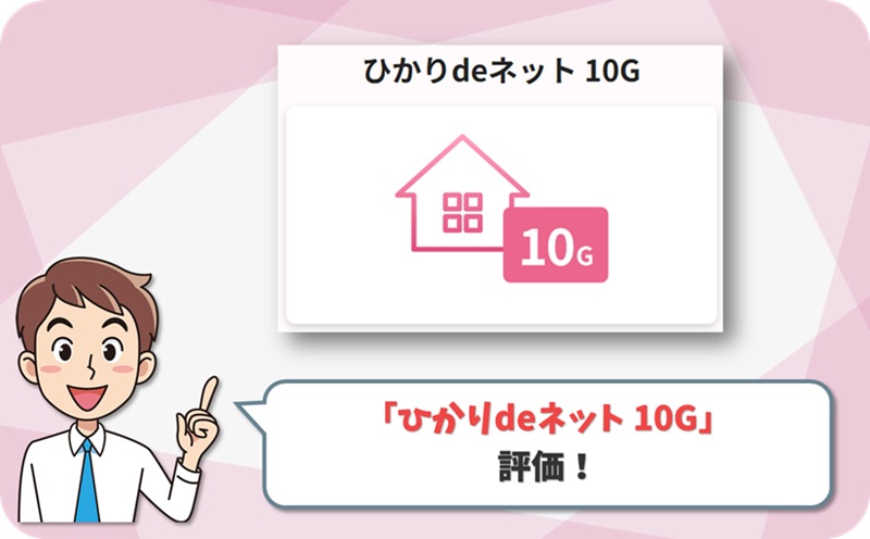 ひかりdeネット 10G レビュー