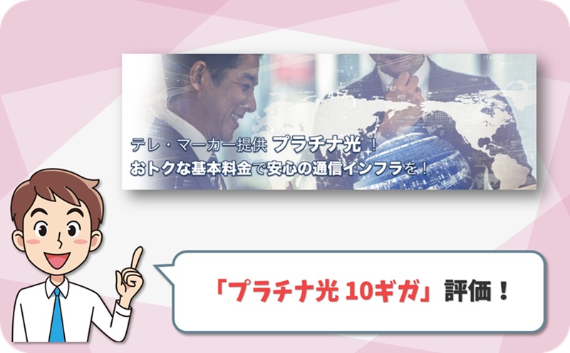 プラチナ光 10ギガ レビュー1